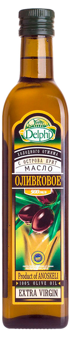 Масло оливковое Delphi Extra virgin нерафинированное Греция, 500 мл