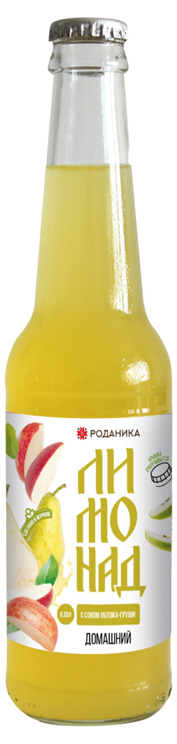 Лимонад Роданика с соком яблоко-груша, 330 мл