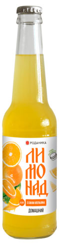 Лимонад Роданика с соком апельсина, 330 мл