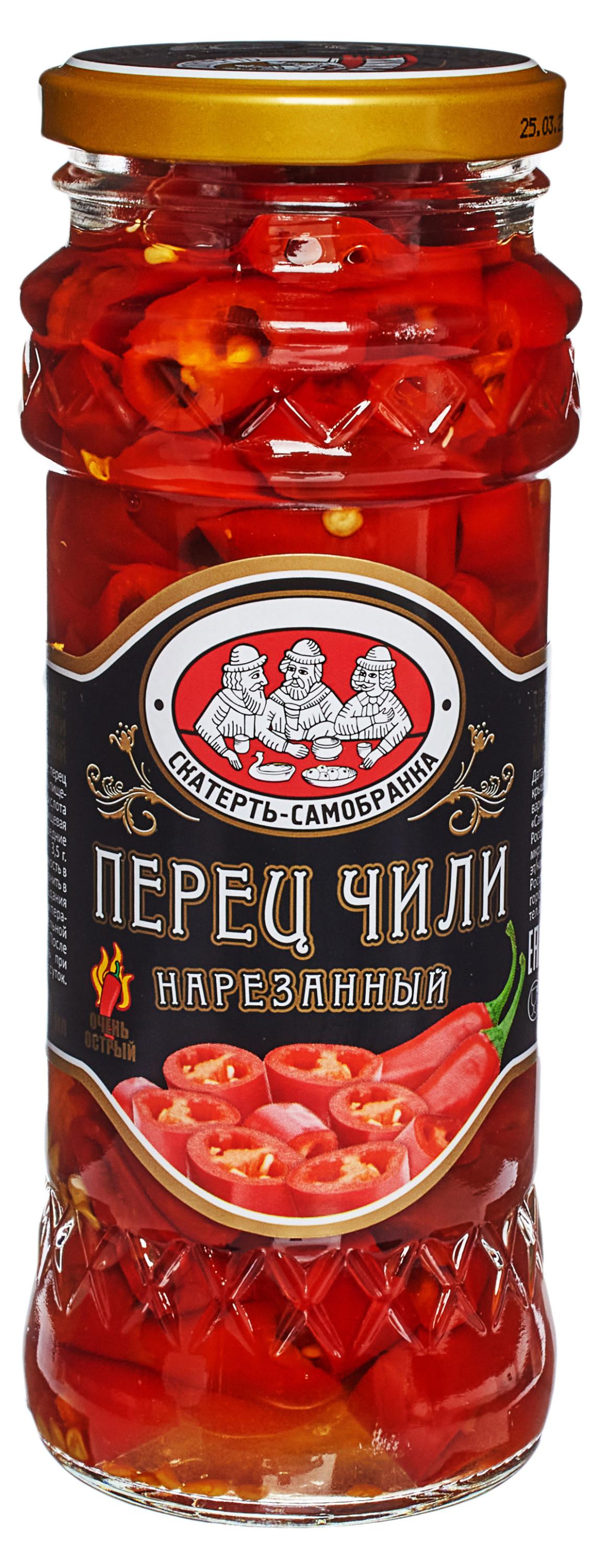 Перец Чили Скатерть-Самобранка нарезанный, 370 мл
