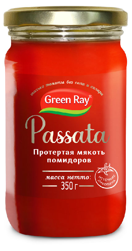 Протертая мякоть томатов Green Ray Passata, 350 г
