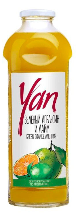 Нектар Yan из зеленого апельсина и лайма, 930 мл