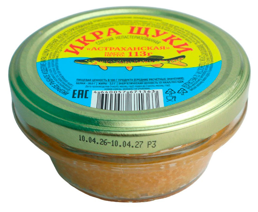 Икра щуки Лунское море, 113 г