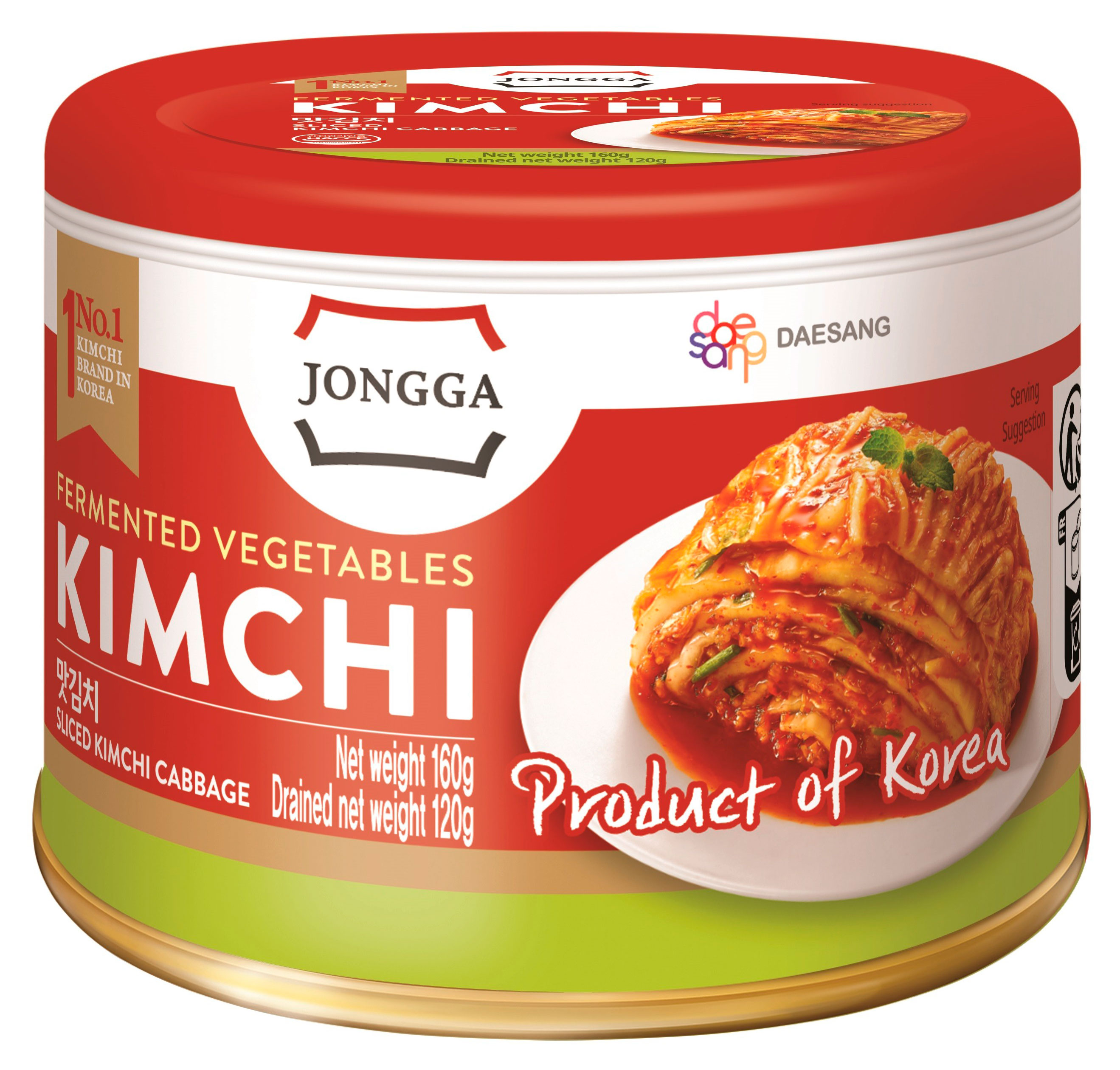 Капуста кимчи Jongga острая Корея, 160 г