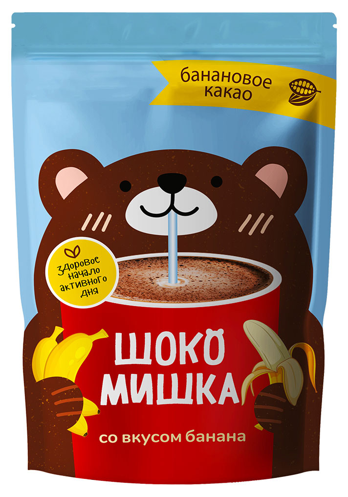 Какао-напиток растворимый Шокомишка со вкусом банана Беларусь, 250 г