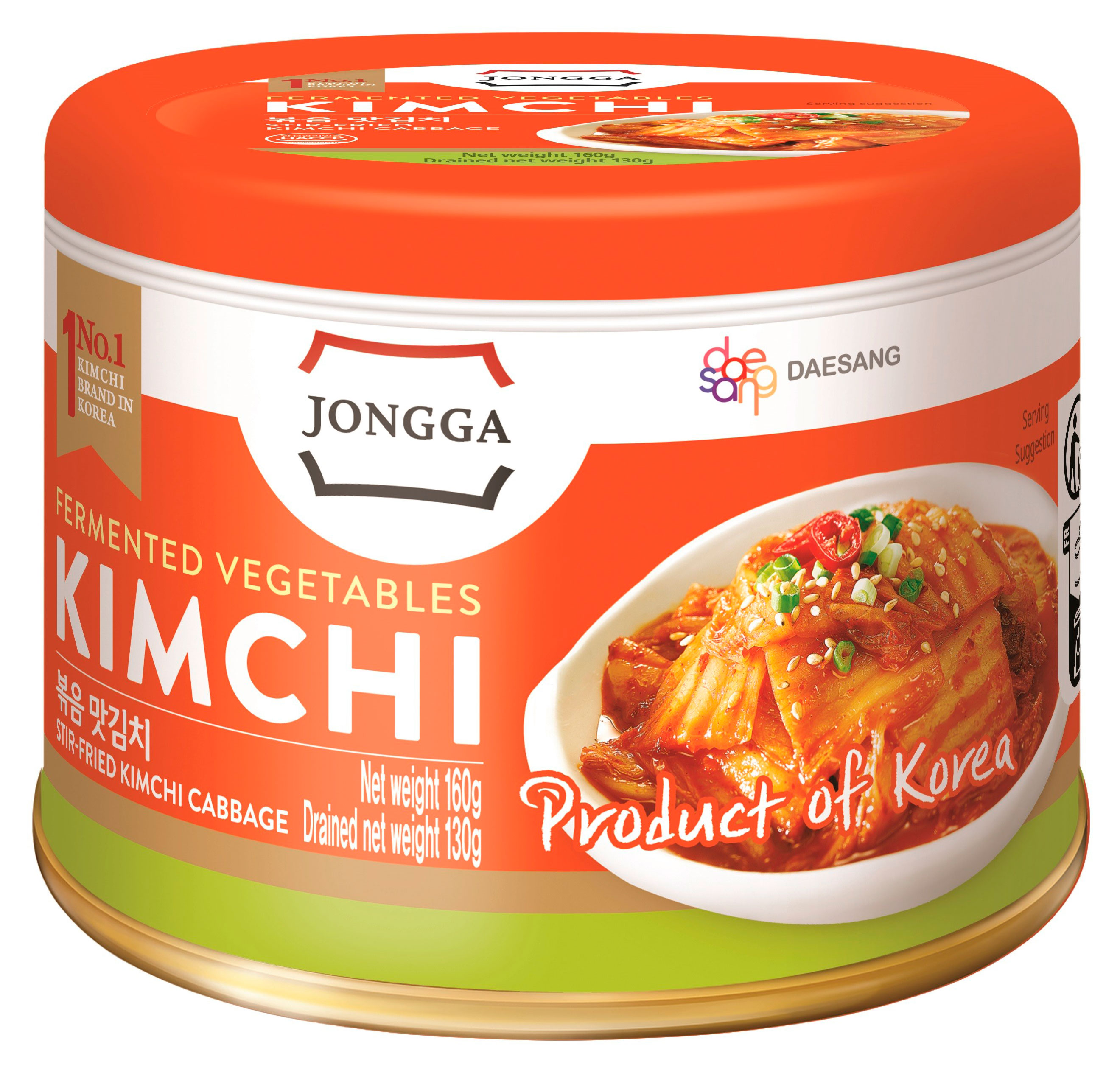Капуста кимчи Jongga жареная Корея, 160 г
