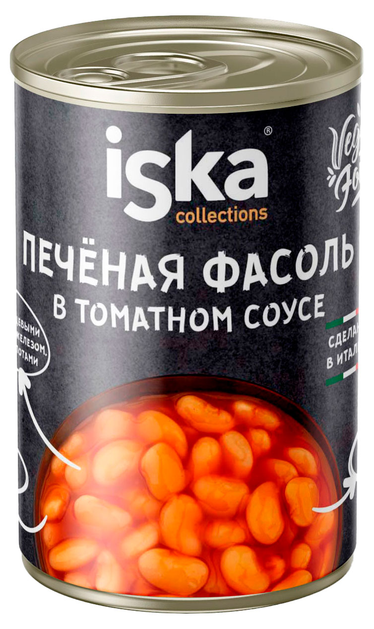 Фасоль печеная iska в томатном соусу Италия, 400 г