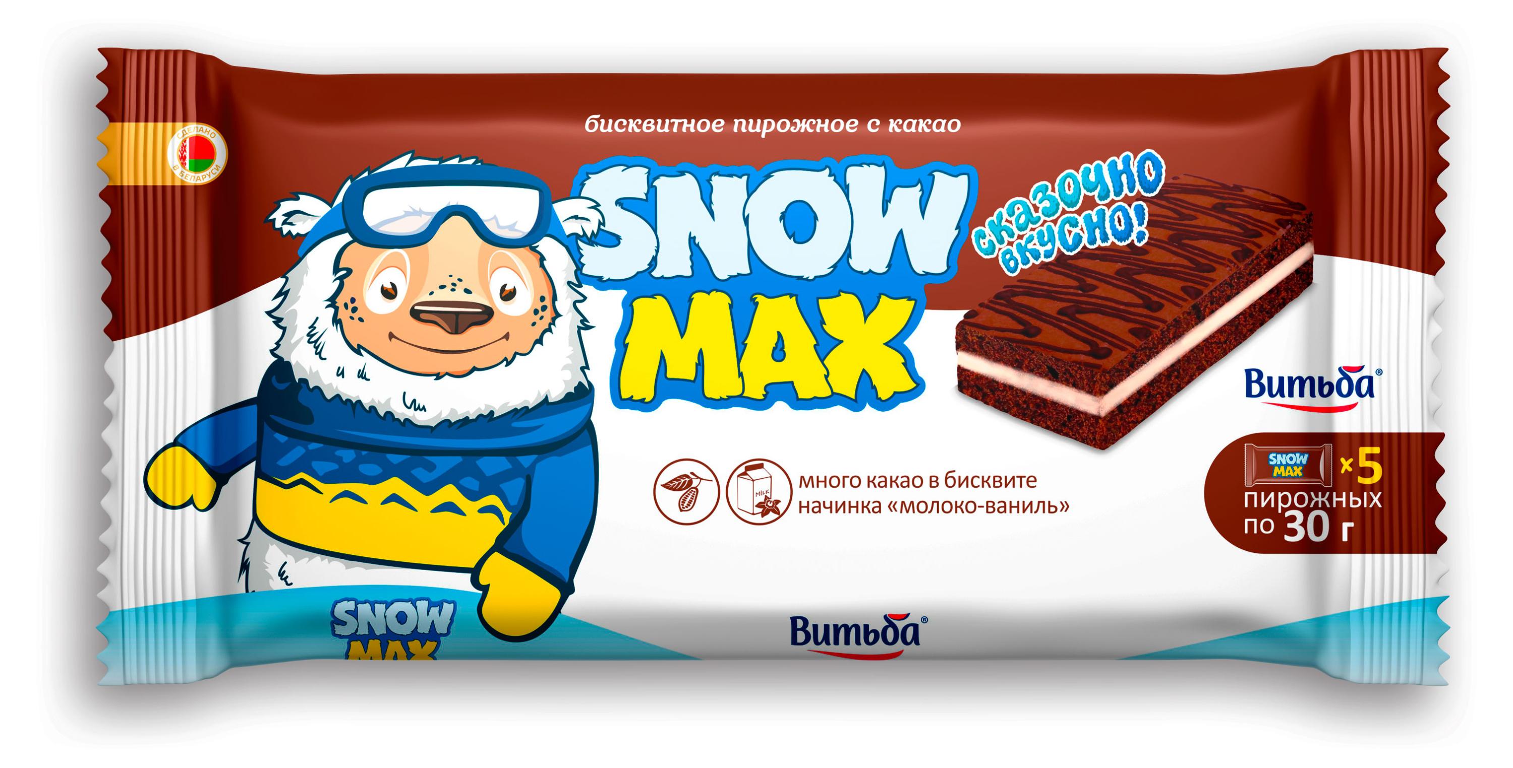 Пирожное бисквитное Snow Max с какао Беларусь, 150 г