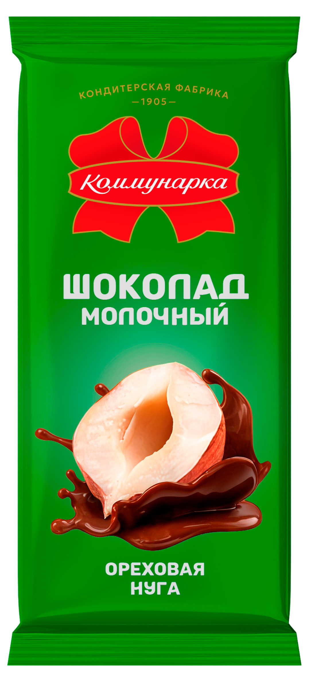 Шоколад молочный Коммунарка ореховая нуга Беларусь, 80 г