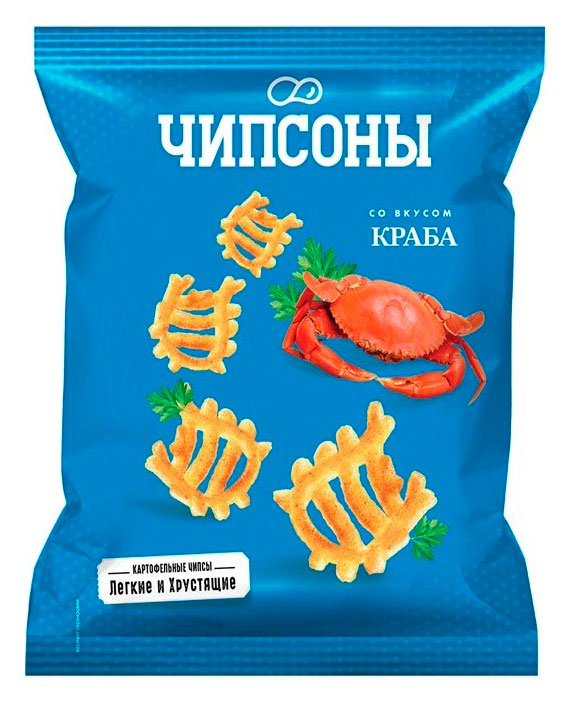 Чипсы картофельные Чипсоны со вкусом краба, 40 г