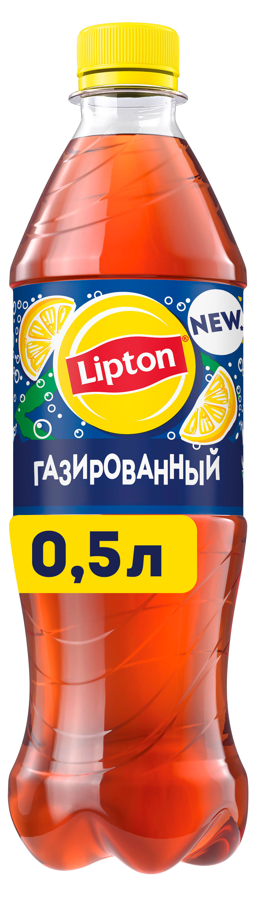 Чай черный газированный Lipton Лимон, 500 мл
