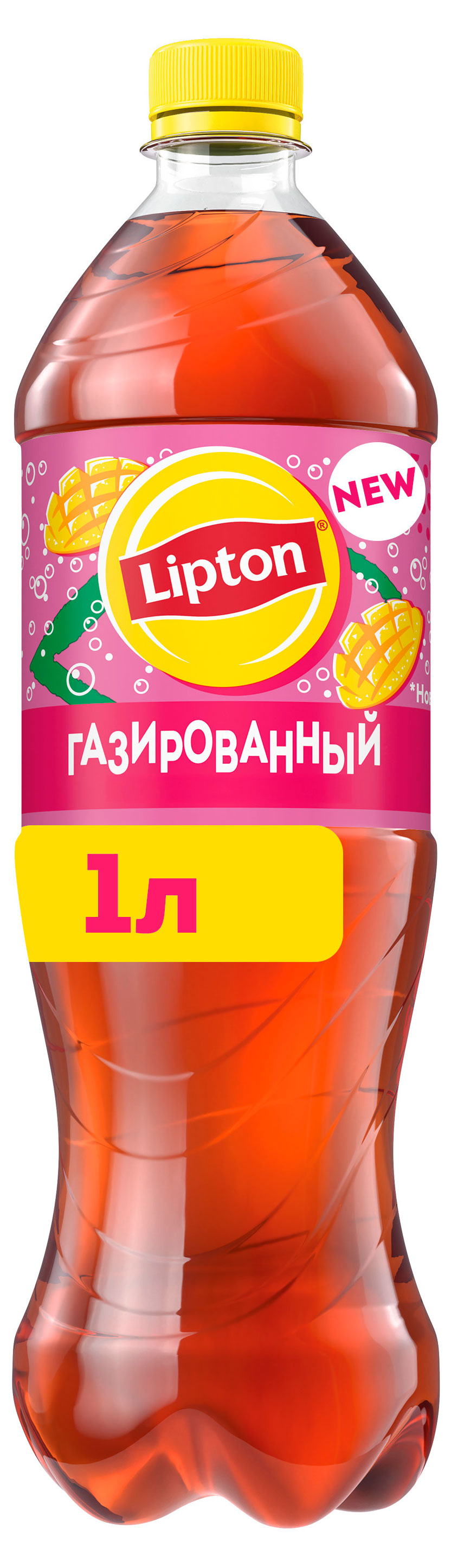 Чай черный газированный Lipton Манго-Личи, 1 л