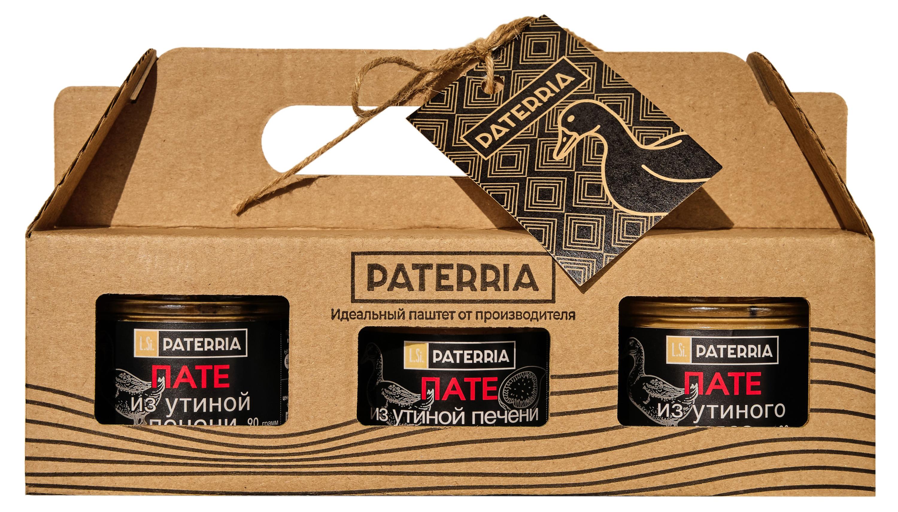 Набор пате PATERRIA Утиная коллекция охлажденный, 270 г