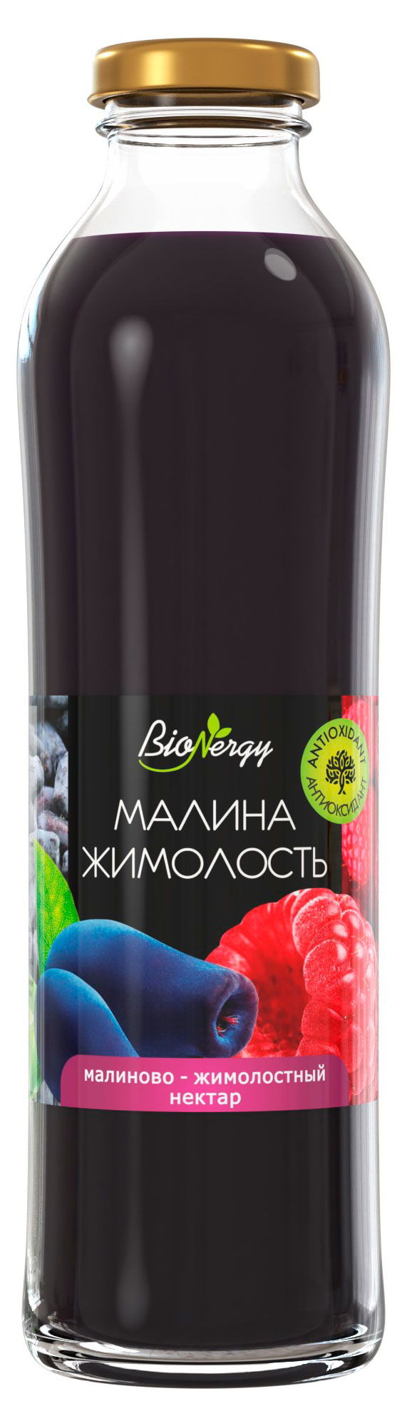 Нектар BioNergy малина жимолость, 500 мл