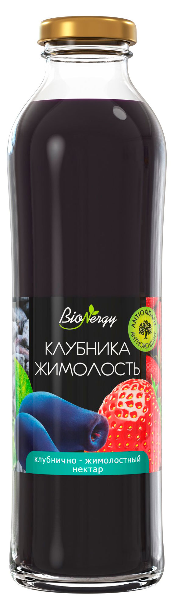 Нектар BioNergy клубника жимолость, 500 мл