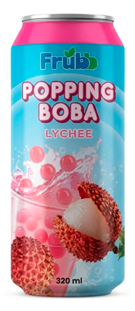 Напиток сокосодержащий Frubb Popping Boba со вкусом личи Вьетнам, 320 мл