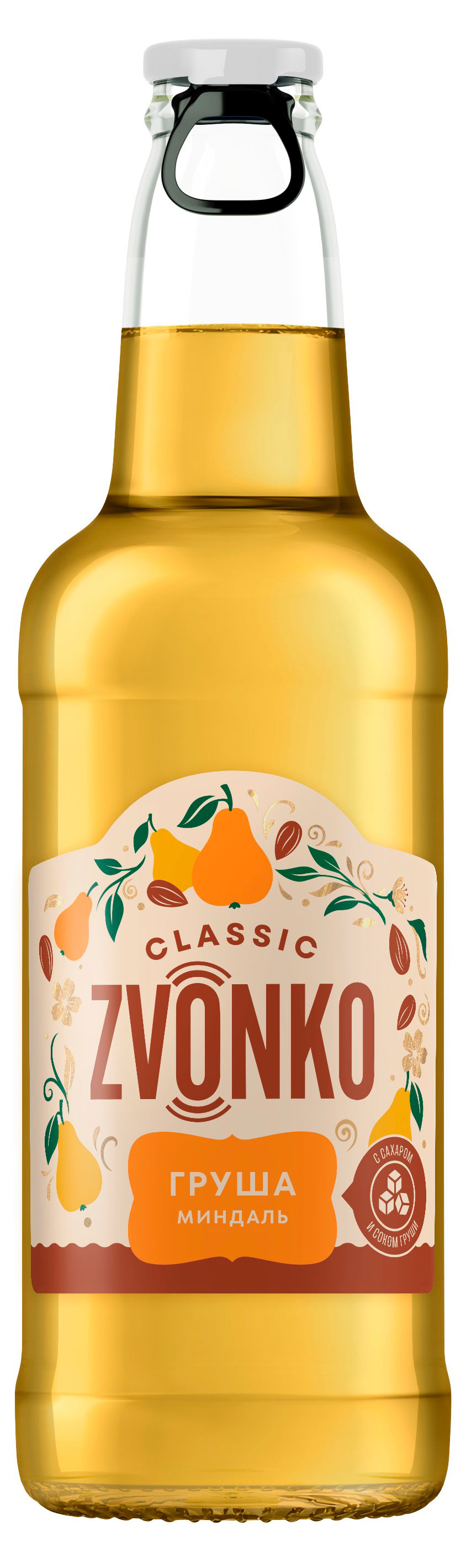 Напиток газированный Zvonko Classic груша миндаль, 400 мл