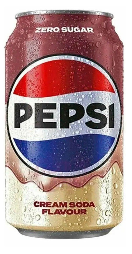 Напиток газированный Pepsi Zero Cream Soda Великобритания, 330 мл