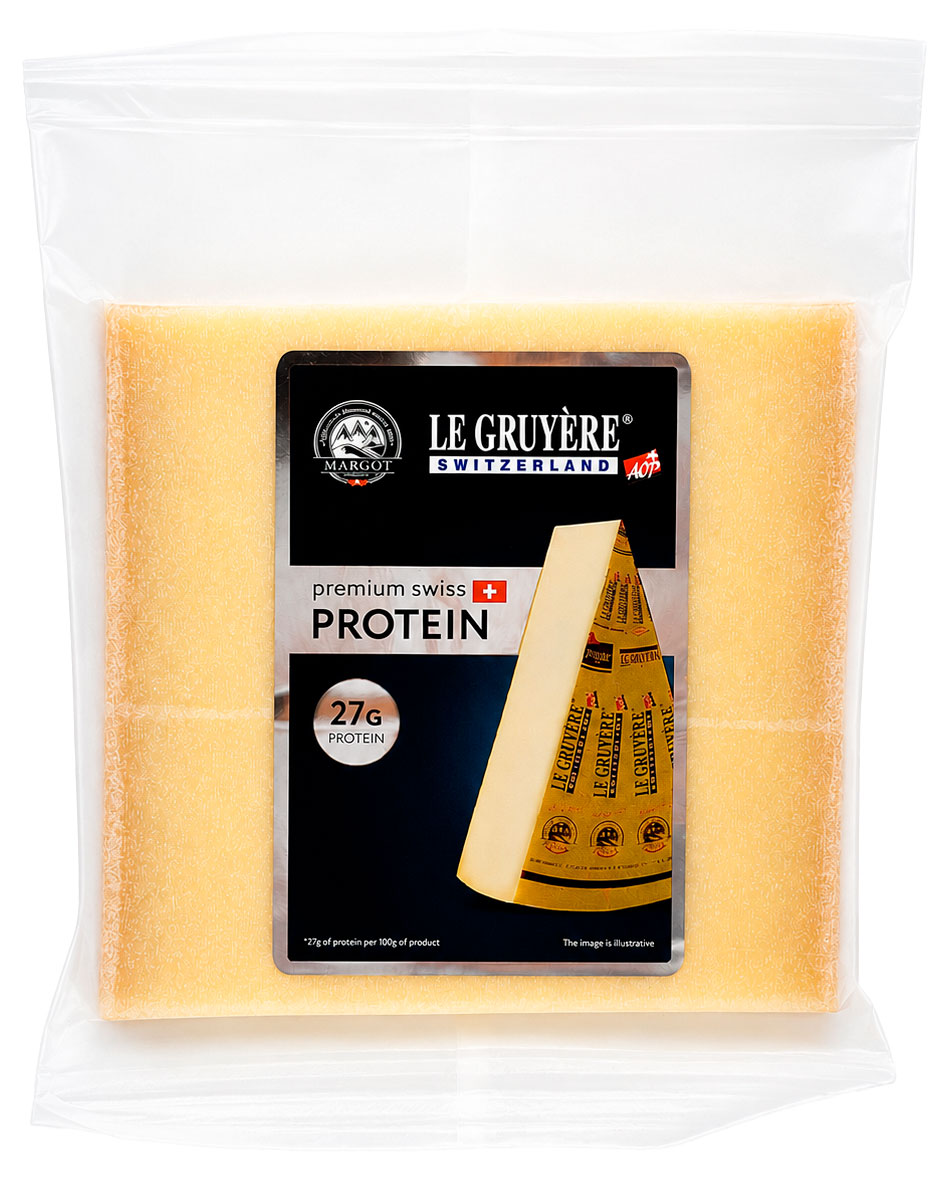 Сыр твердый Грюйер Margot Fromages Протеин 49% БЗМЖ Швейцария, 100 ш