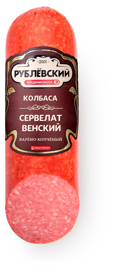 Колбаса варено-копченая Рублёвский Сервелат Коньячный, 300 г