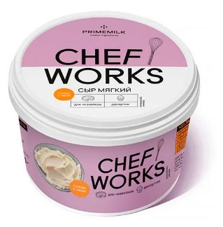 Сыр мягкий творожный Chef Works для чизкейков и десертов 40% БЗМЖ Беларусь, 800 г