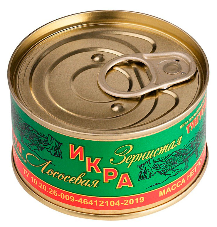 Икра лососевая Тунгутун зернистая, 140 г