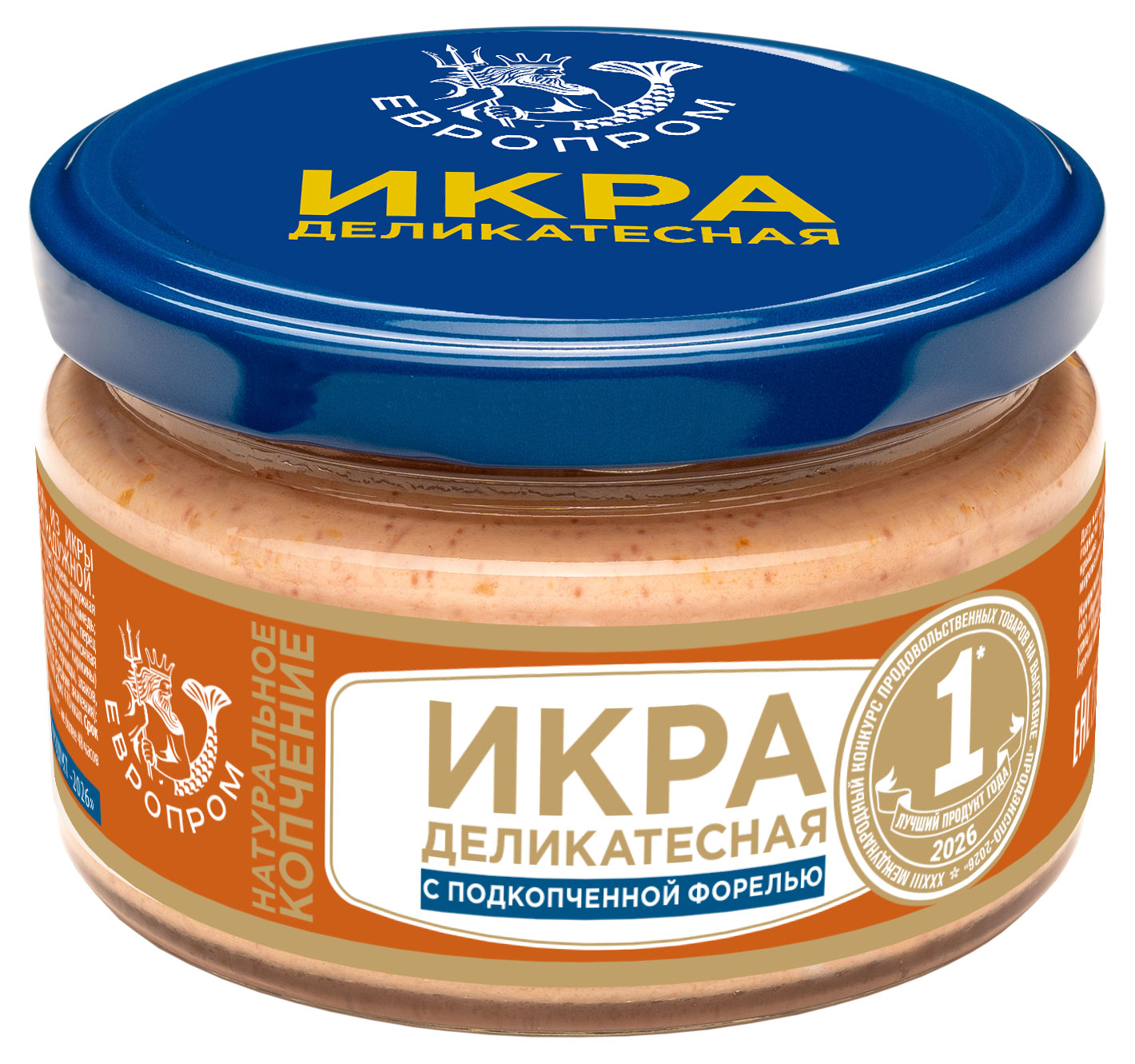 Икра сельди Европром деликатесная с подкопченной форелью, 180 г