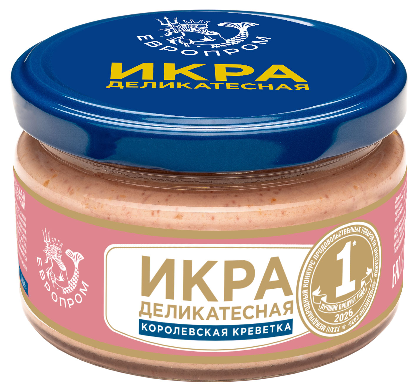 Икра сельди Европром деликатесная с королевской креветкой, 180 г