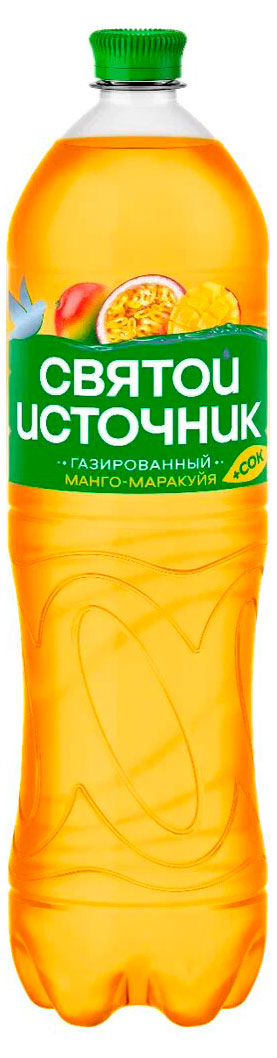 Напиток газированный Святой Источник со вкусом манго и маракуйи, 1,5 л
