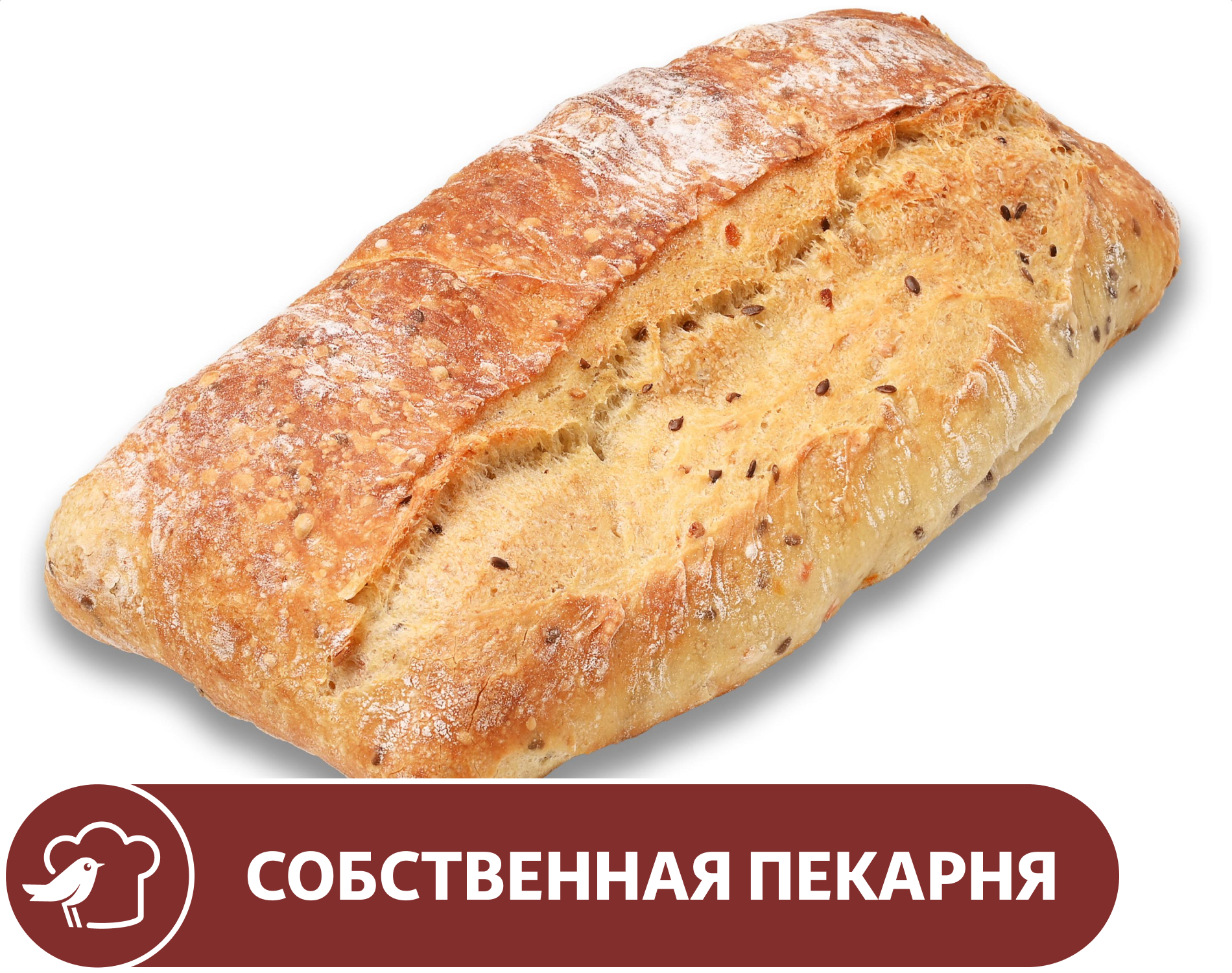 Хлеб АШАН Французский фитнес, 420 г