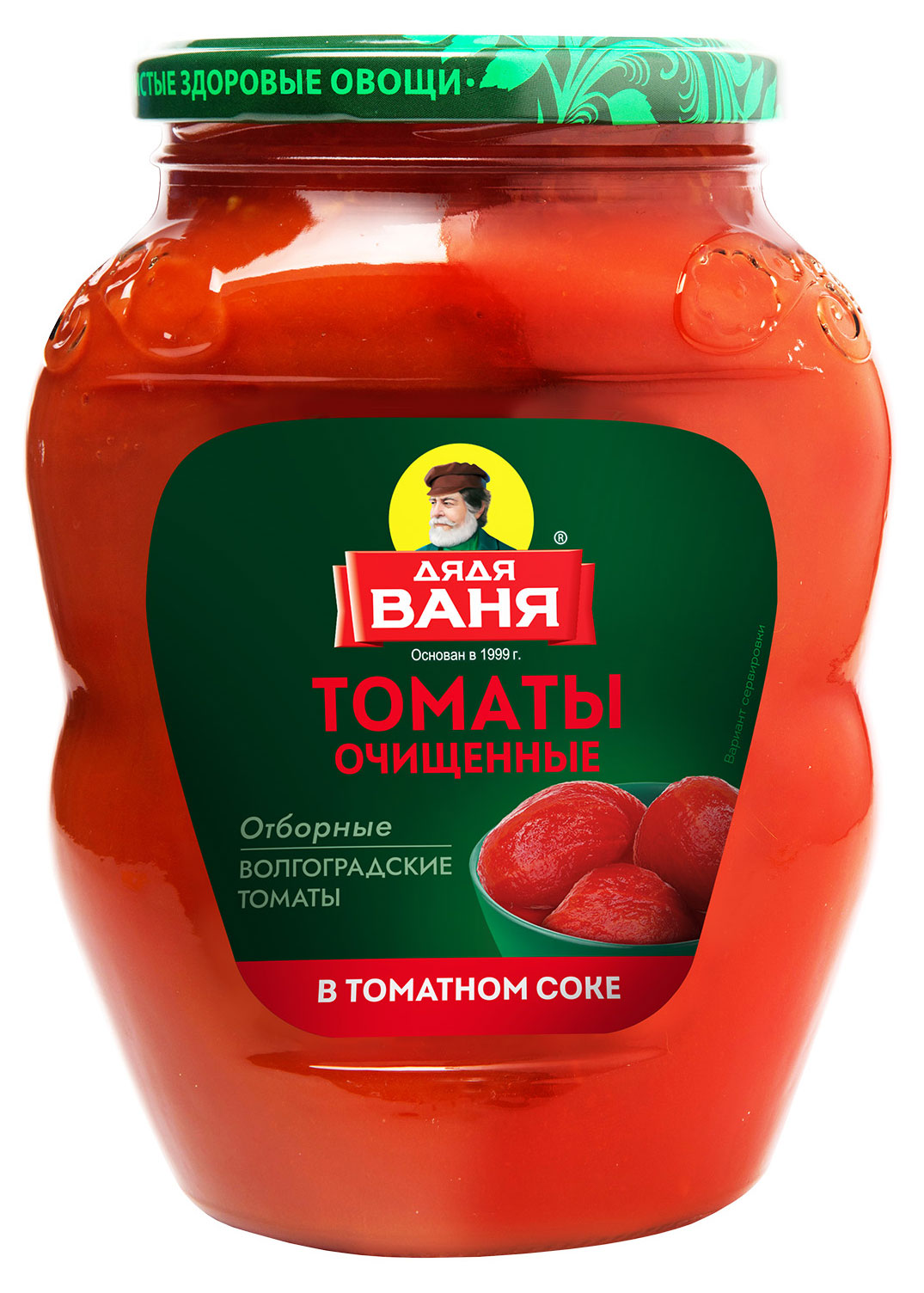 Томаты очищенные Дядя Ваня в томатном соке, 680 г