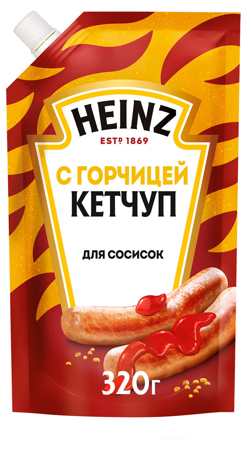 Кетчуп Heinz с горчицей для сосисок, 320 г