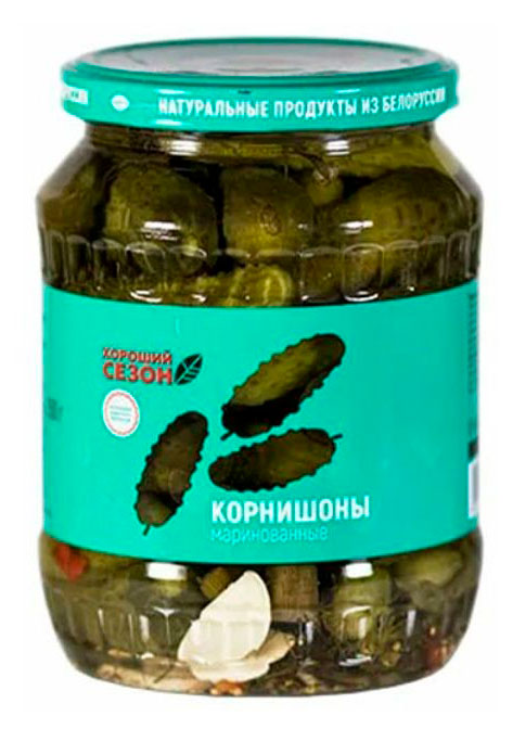Корнишоны маринованные Хороший Сезон Беларусь, 720 г