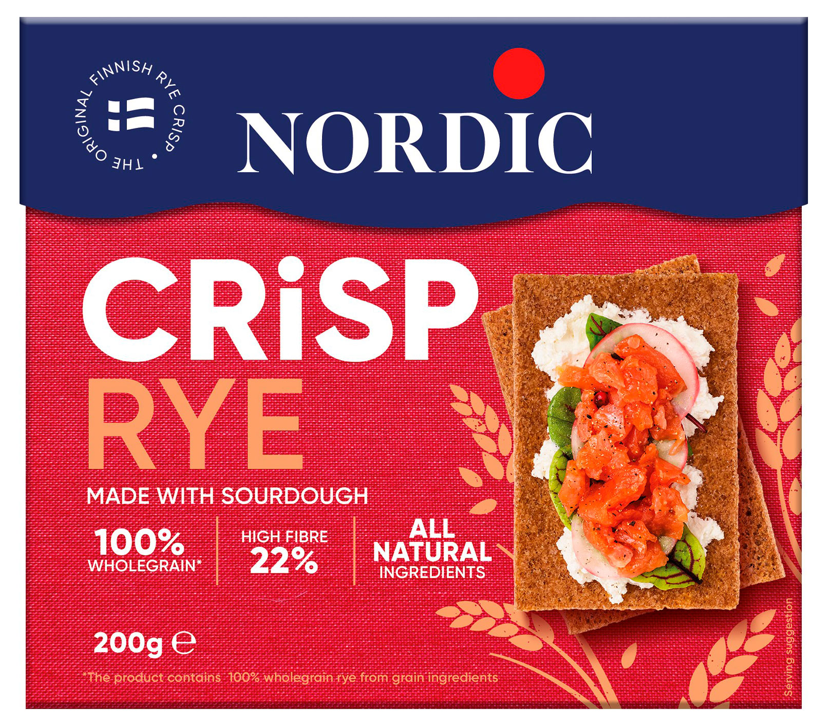 Хлебцы ржаные Nordic Crisp Rye Финляндия, 200 г