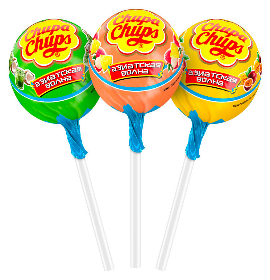 Карамель Chupa Chups Азиатская волна 17 г, 1 шт в ассортименте