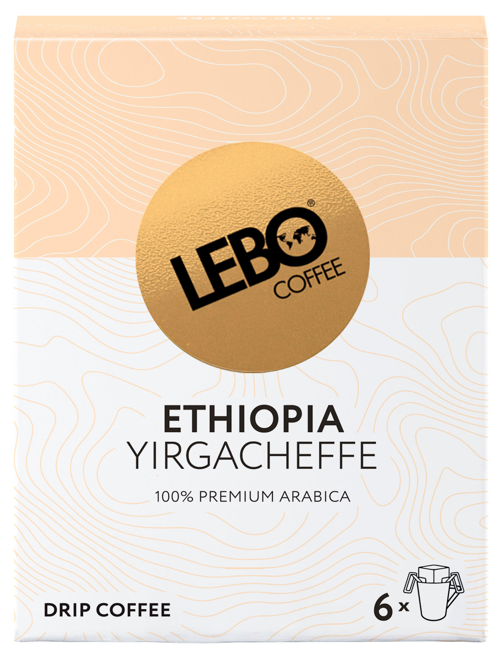 Кофе молотый в дрип-пакетах Lebo Ethiopia, 6 шт