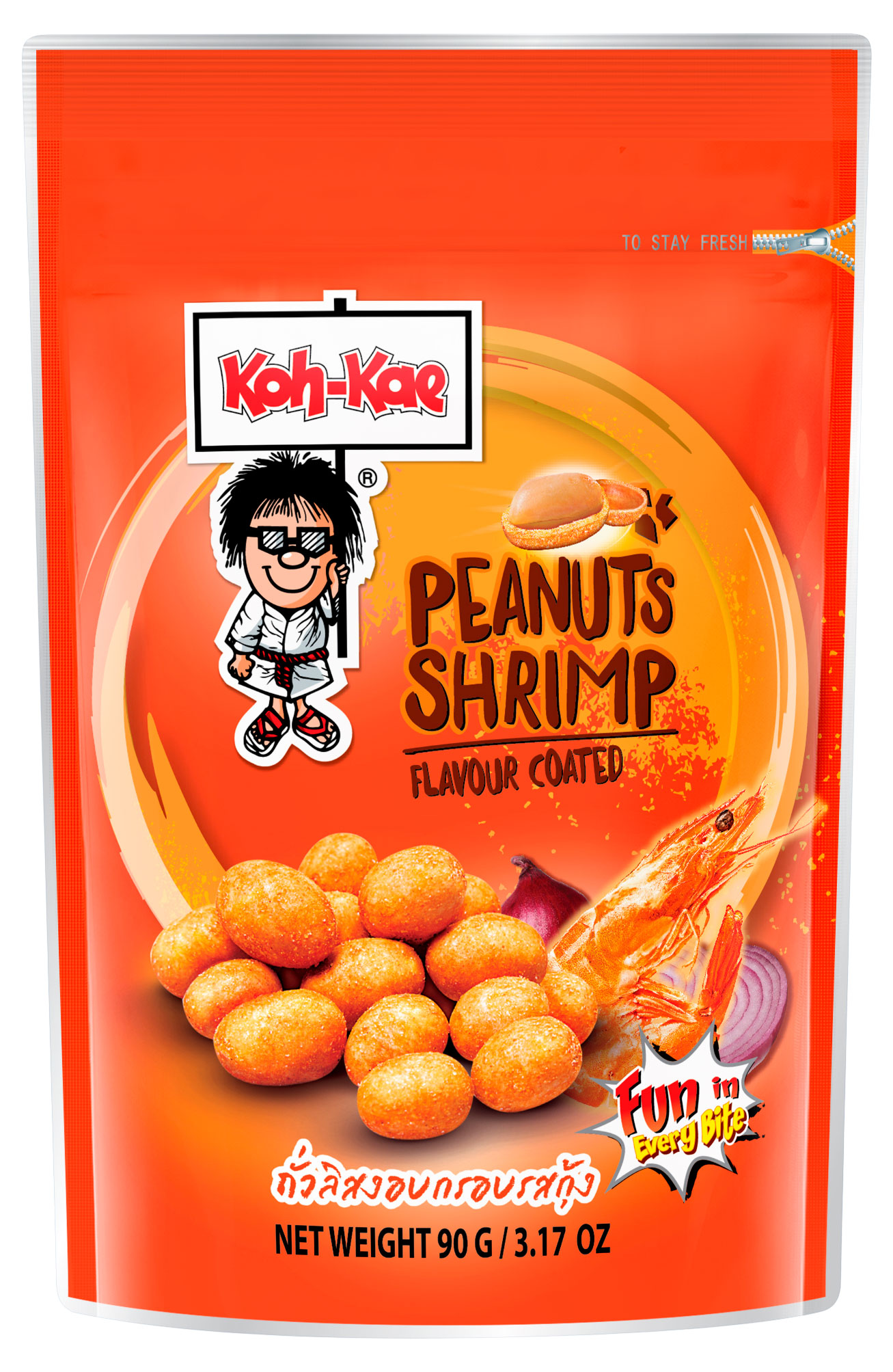 Арахис KOH-KAE в панировке со вкусом креветки Таиланд, 90 г
