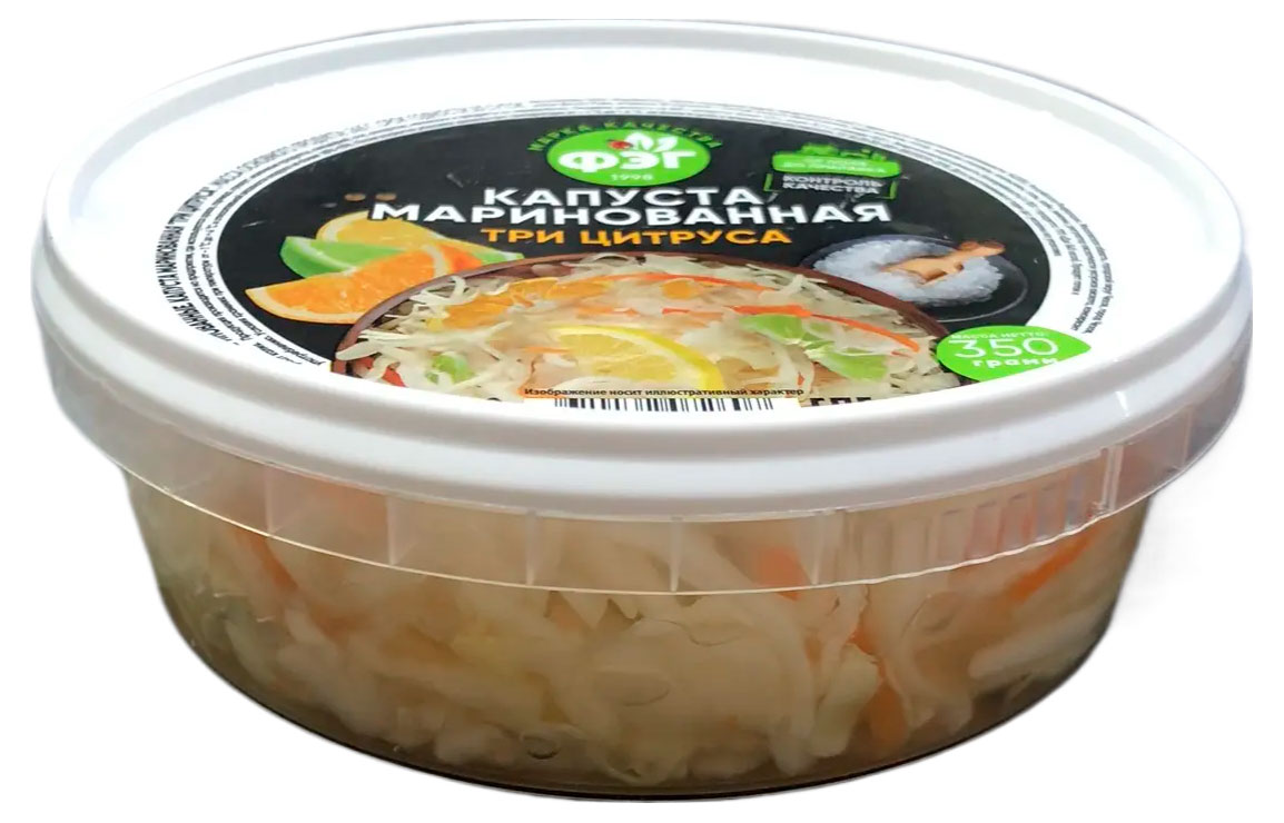 Капуста маринованная ФЭГ три цитруса, 350 г