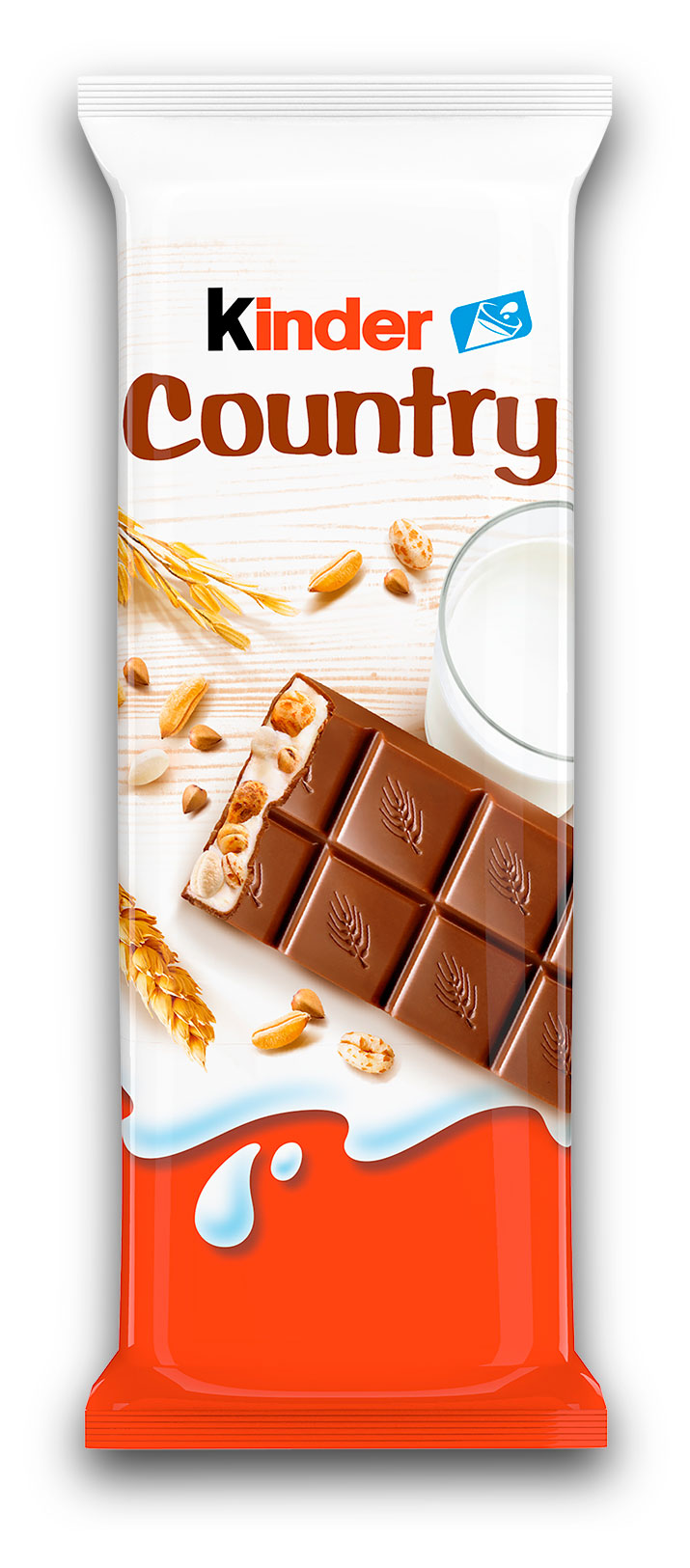 Шоколад молочный Kinder Country с молочно-злаковой начинкой Италия, 23,5 г
