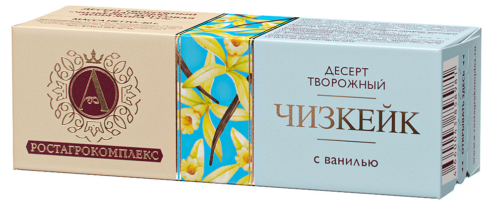 Десерт Сырок глазированный творожный А.Ростагрокомплекс Чизкейк с ванилью батончик 15% БЗМЖ охлажденный, 40 г