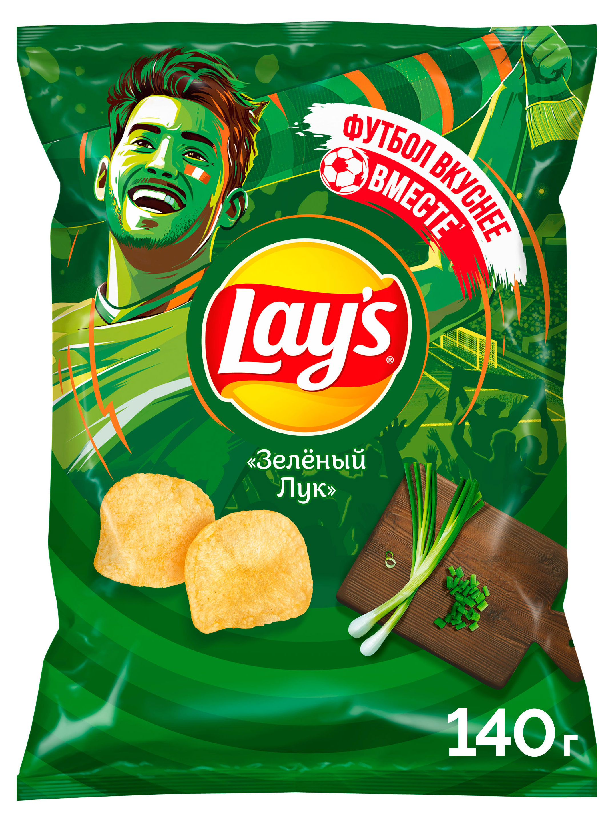 Чипсы картофельные Lay's со вкусом зеленого лука, 140 г