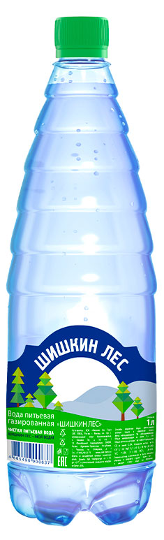 Вода питьевая Шишкин Лес газированная, 1 л