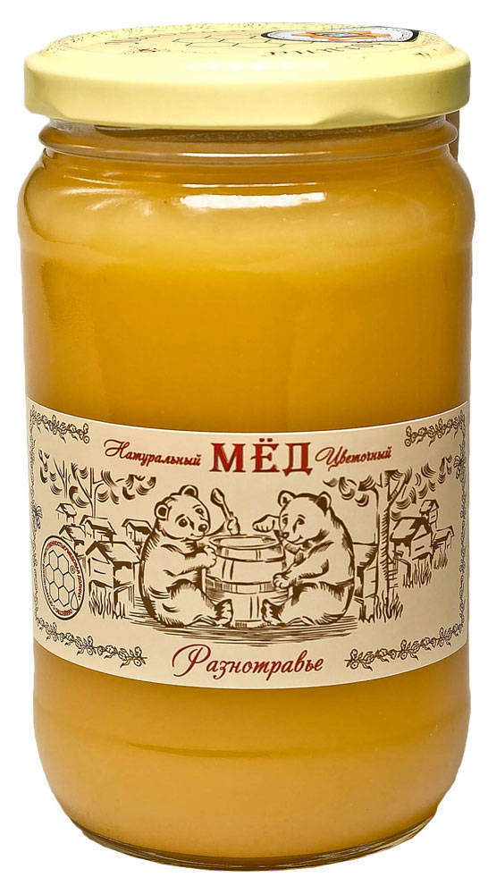 Мед Медовая долина натуральный цветочное разнотравье, 480 г