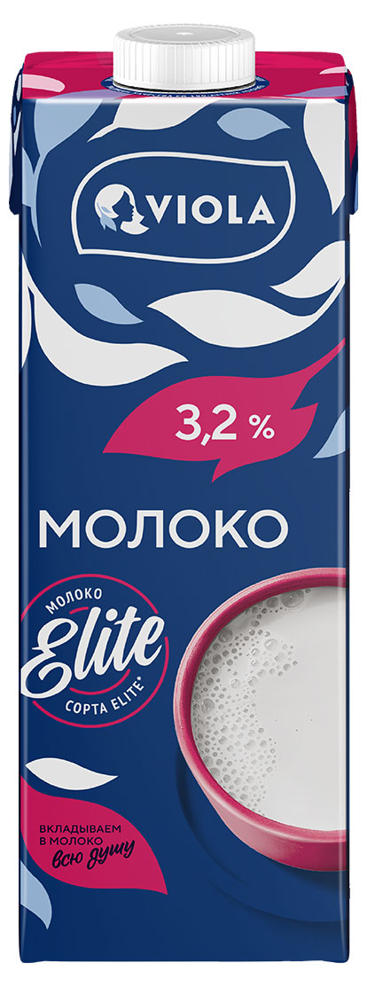 Молоко Viola Elite ультрапастеризованное 3,2% БЗМЖ, 1 л