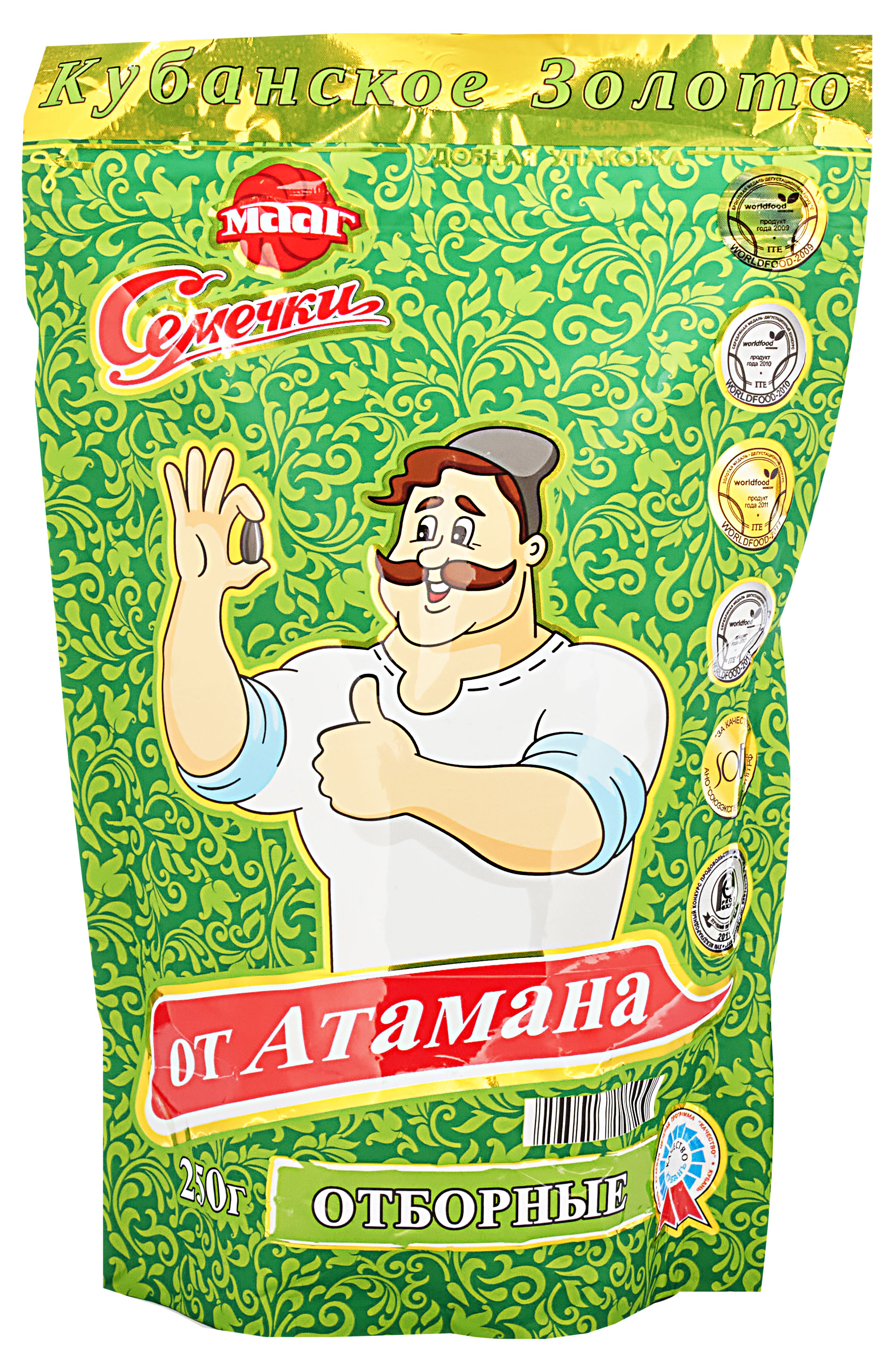 Семечки подсолнечные От Атамана отборные, 250 г