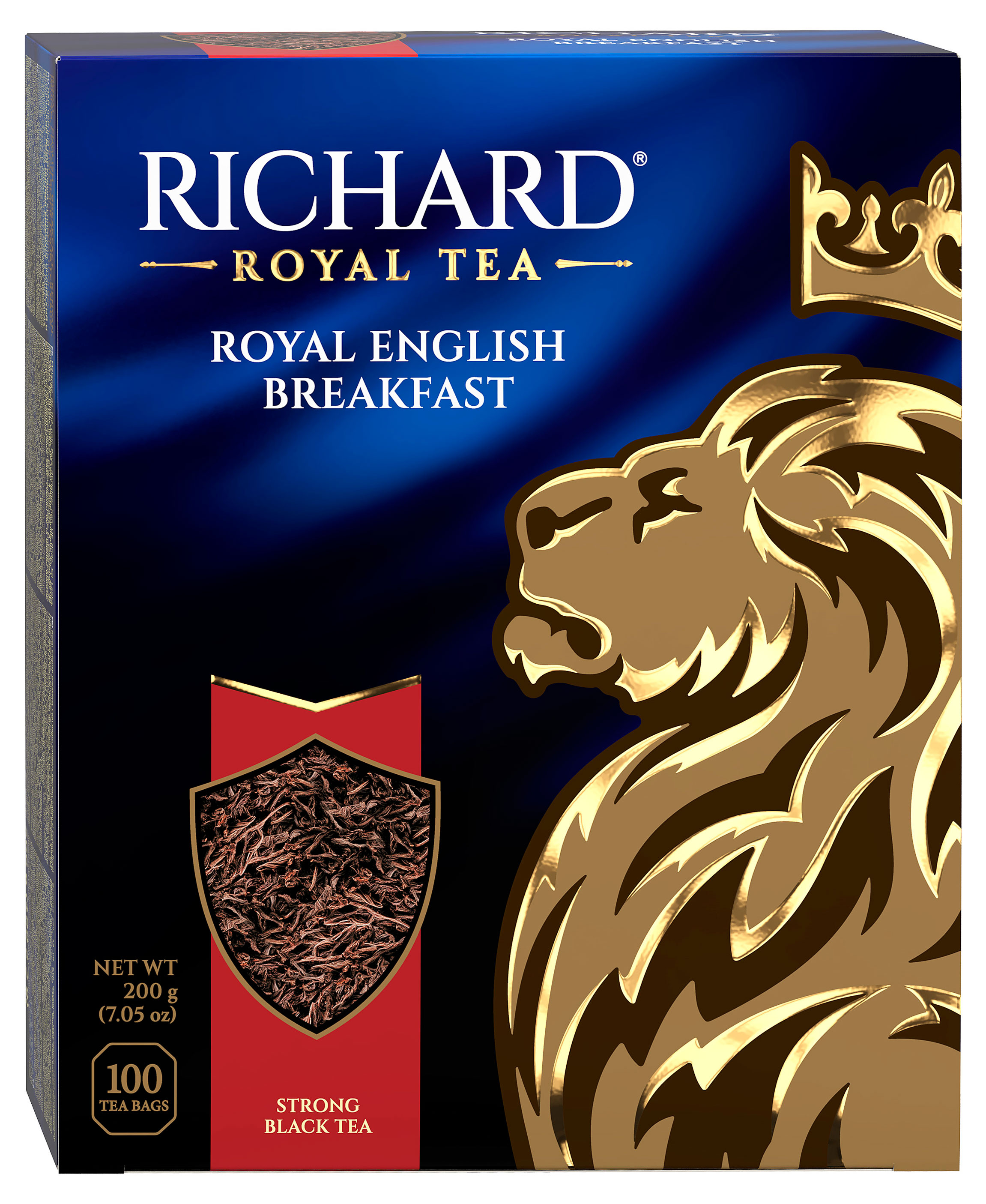 Чай черный Richard English Breakfast в пакетиках, 100х2 г
