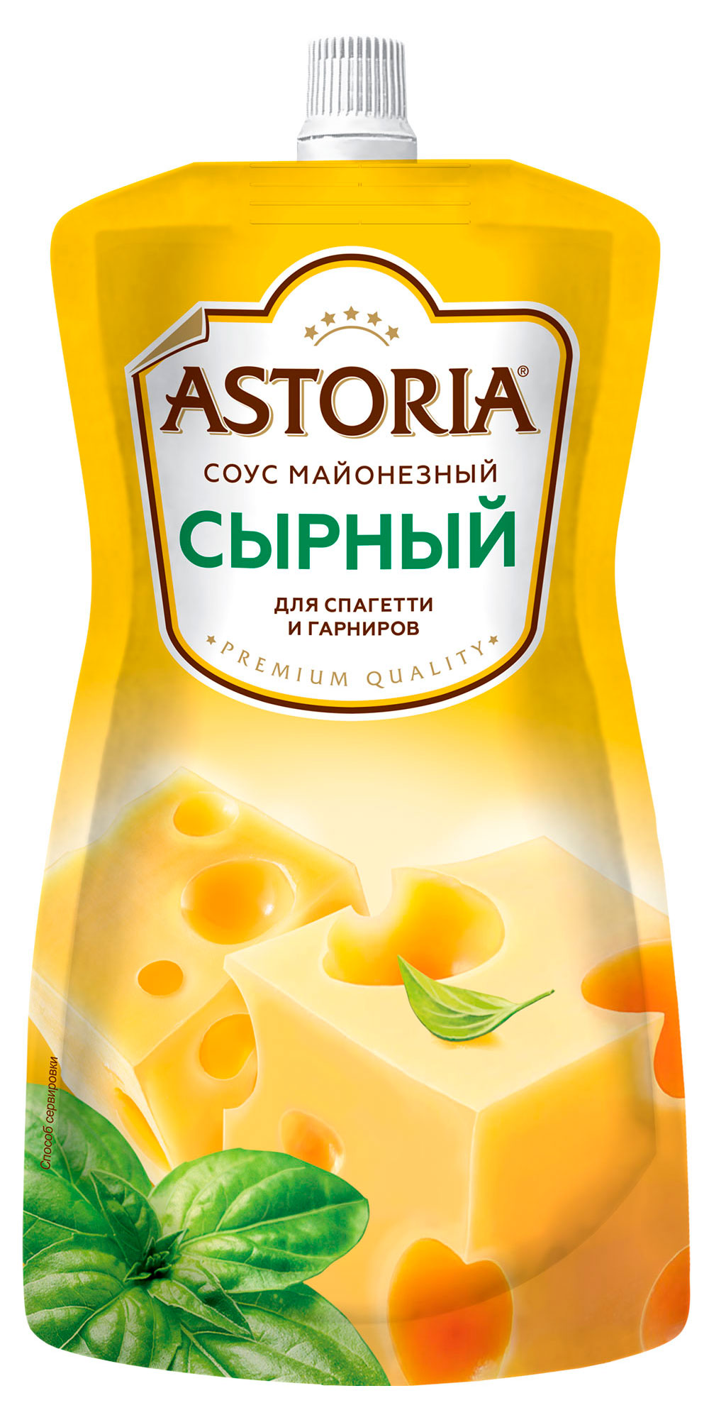 Соус кулинарный майонезный Astoria Сырный для спагетти и гарниров 42% охлажденный, 233 мл