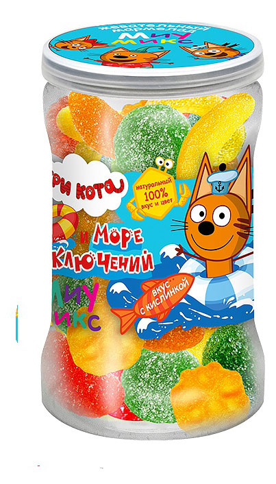 Мармелад жевательный Три кота с кислинкой, 120 г