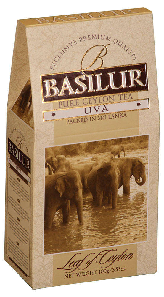 Чай черный Basilur Uva OP Лист цейлона листовой Шри-Ланка, 100 г