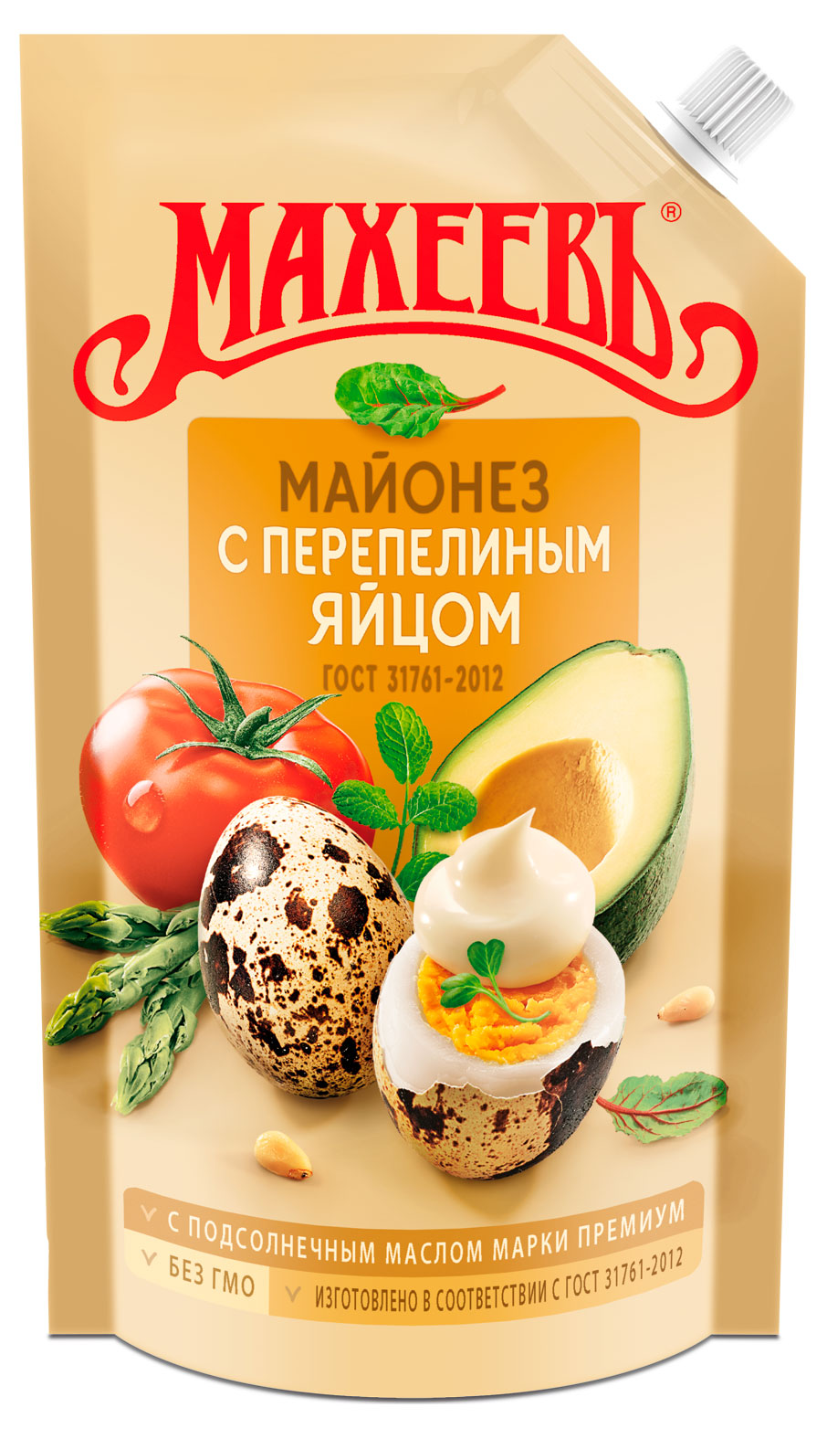 Майонез Махеевъ с перепелиным яйцом 67% охлажденный, 380 г